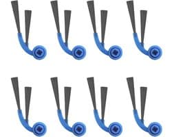 Zijborstel Set - Stofzuigerborstels - Robotstofzuiger Onderhoud - 8-delige Set - 13 x 10.7 x 2.4 cm