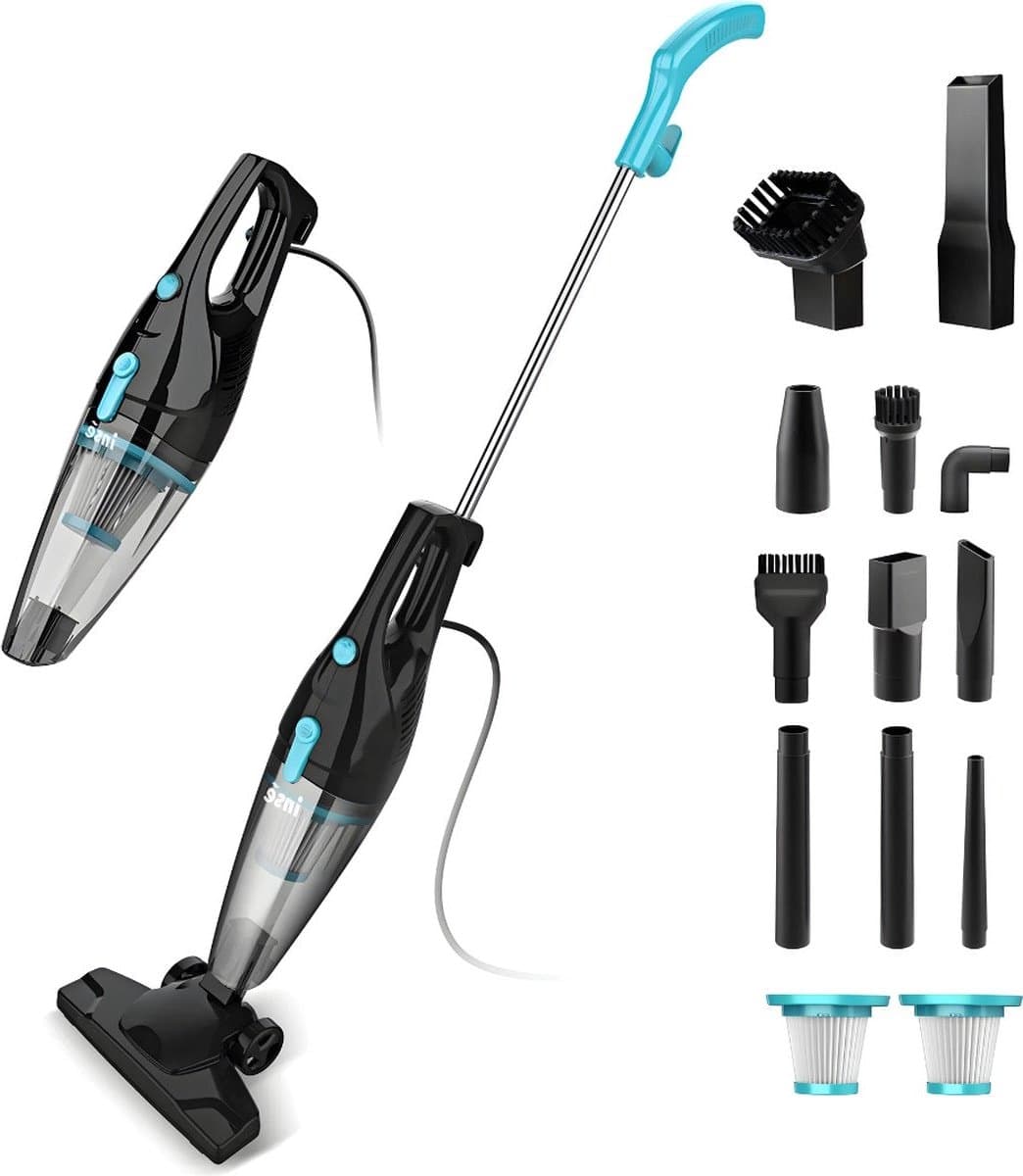 Steelstofzuiger Met Snoer - Handstofzuiger Met Steel - Kruimeldief Best Verkocht - Kruimeldief - Zwart — afbeelding 1