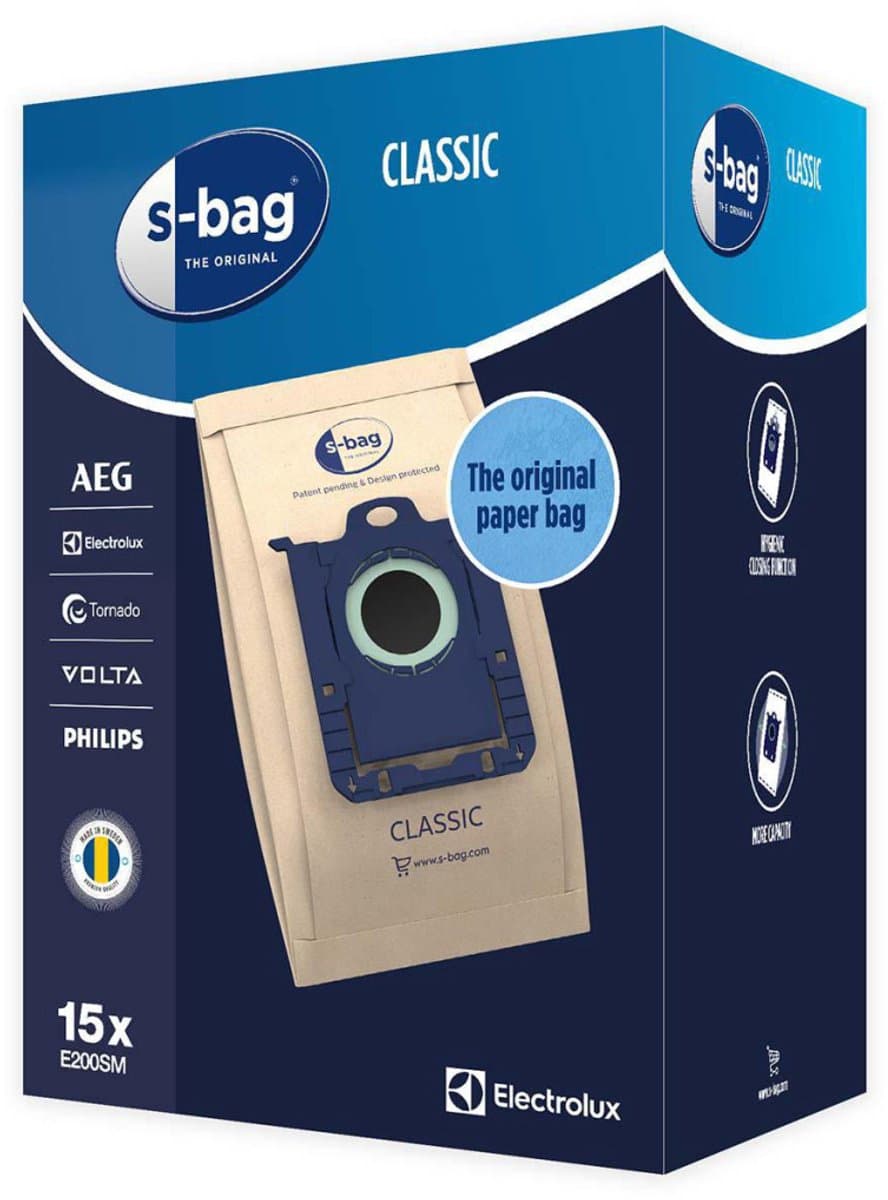 Electrolux - STOFZUIGERZAK S-BAG --E200M CLASSIC DOOS VAN 15 Stuks - 9001688002 — afbeelding 1