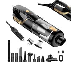 Draagbare Auto Stofzuiger - Handstofzuiger Auto - Auto Reinigen - 4-in-1 Multifunctioneel - 27000 Pa - Zwart
