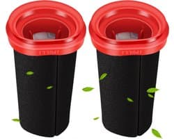 2-delige vervangingsfilterset geschikt voor Bosch BBH3Z0025/BBH3PETGB/BBH3251GB draadloze stofzuigers, sponsfilter