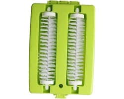 Dubbele Borstelkop - Handheld Veegmachine - Kruimels Verwijderen - Dubbele Roller - 80 Gram - Willekeurig