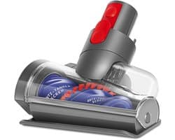Antiklitzuigmond met borstelkop geschikt voor Dyson V7 V8 V10 V11 V15, mini-motorgereedschap, reserveonderdeel voor het reinigen van matrassen, bedden, banken en tapijten.