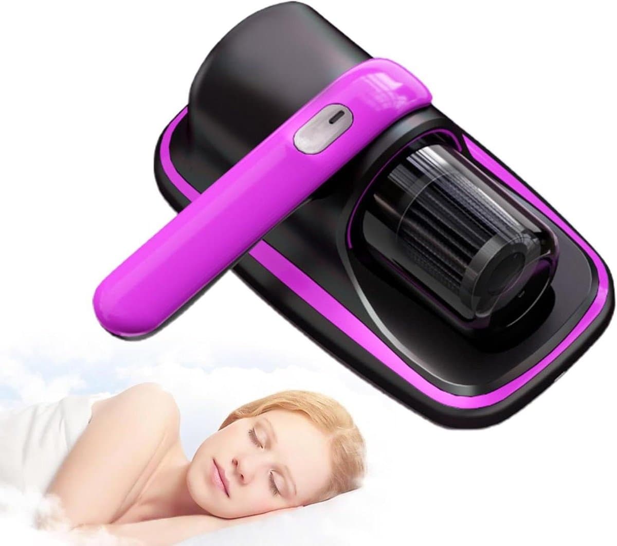 Bed Stofzuiger - Matrasreiniger Handstofzuiger - Hygiënisch Huis - UV Licht Functie - 275 cm - Paars — afbeelding 1
