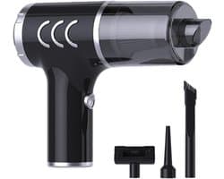 Draadloze Handstofzuiger - Compacte Reiniger - Auto en Thuis - Krachtige Zuigkracht - 2400 mAh Accu - Zwart