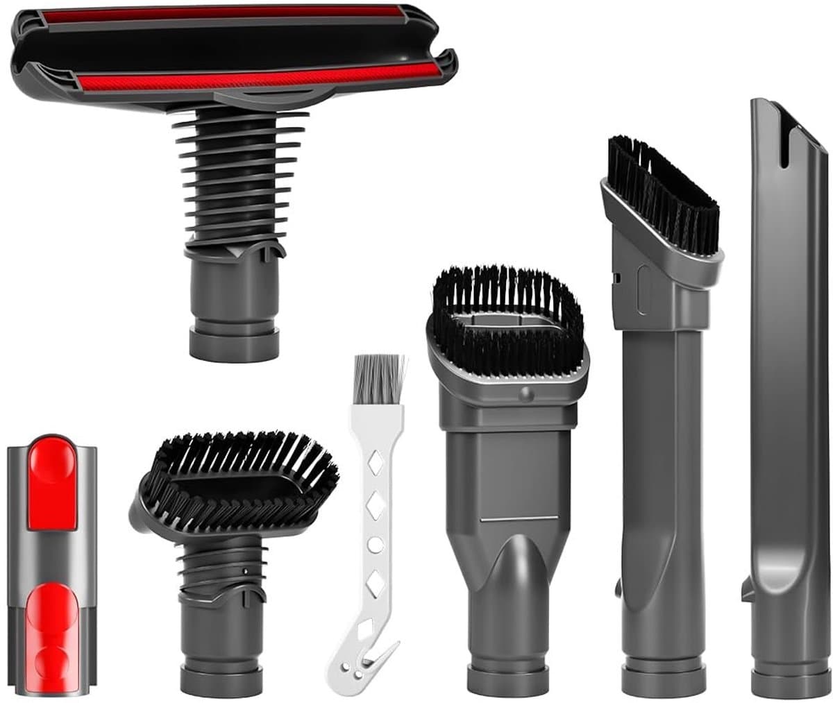 Dailygoods- Stofzuigeraccessoires 7 Stuks - Stofzuigerborstel - Stofzuigermondstuk Universeel - Stofzuigerslang - Stofzuiger plumeau - Compatibel met Miele - Stofzuigeronderdelen — afbeelding 1