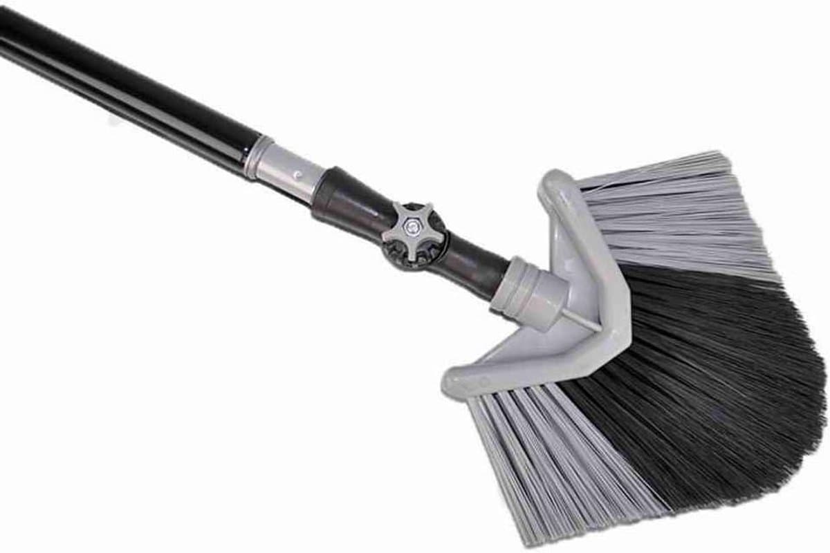 Stofveger met scharnier - Hoekbezem Bezem - Terras Schoonmaken - Flexibel scharnier - 130 cm - Niet gespecificeerd — afbeelding 1