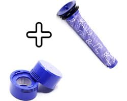 JGR Filter Set voor Dyson V7 & V8 Steelstofzuiger - Filter Set - Wasbaar - Pre en Post Filter - 1x Voor Filter 1x Motor Filter