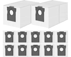 12 stuks stofzakken reserveonderdelen voor Dreame X40/X50 Ultra Complete-D20 Pro Plus-L50/L40s Pro Ultra- X40/X50 Master-L10s Pro Gen 2-L10s/L20/L40/L50/Aqua10 Ultra, Mova E30/V50/P50-L20/X30/ Ultra Complete L10s/L10/L10s Pro/L40/L50/E30 Ultra