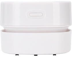 Desktop Stofzuiger - Mini Stofzuiger Tafel - Bureau Schoonmaken - Efficiënte Zuigkracht - 8 cm - Wit