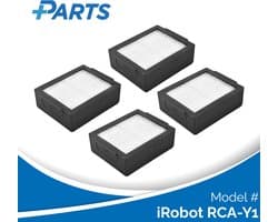 iRobot RCA-Y1 Filters (4 Stuks, Plus.Parts® alternatief voor 4785883 / 4785887)