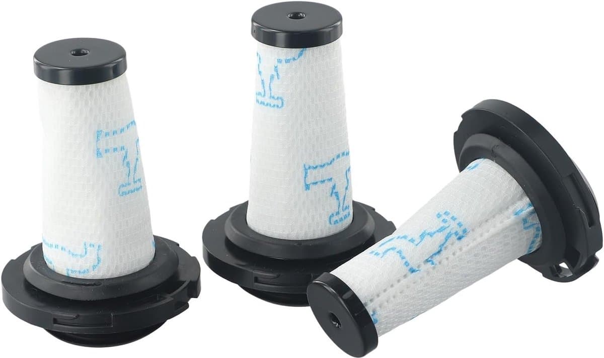 Geschikt voor Filters voor Rowenta ZR009010 Wasbare elektrische bezem X-FORCE FLEX 9.60 X-NANO ESSENTIAL (3-pack)-Stofzuigeraccessoires — afbeelding 1