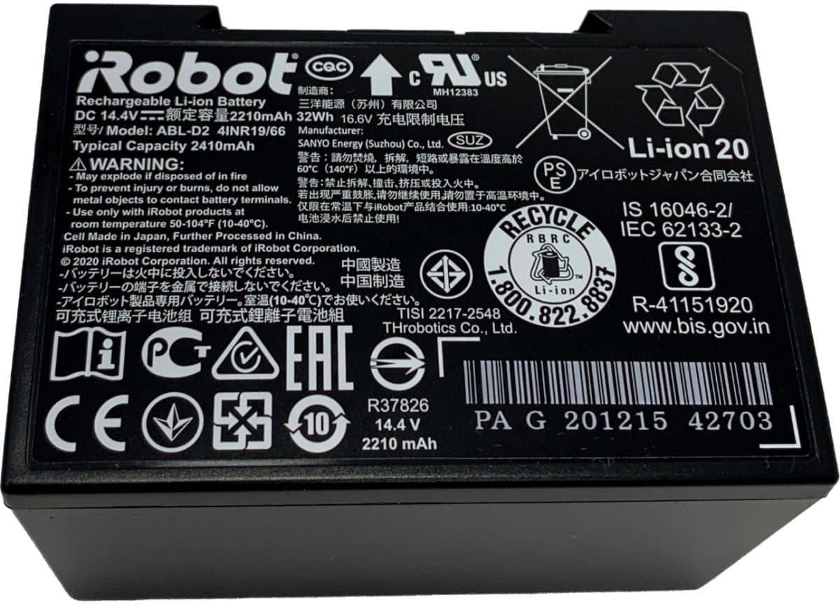 iRobot Roomba 'e', 'i' en 'j' Serie Originele Accu (4706313 / ABL-D2) — afbeelding 1