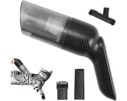 Handstofzuiger - Dierenhaar verwijderaar - Huisdieren schoonhouden - Krachtige zuigkracht 15.000 Pa - 34 cm lengte - Zwart