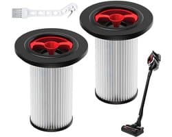 2 Vervangfilters voor Bosch Unlimited Gen2 Serie 8 Stofzuiger met HEPA Filter en Schoonmaakborstel, Geschikt voor Stofzuiger Onderdelen en Accessoires