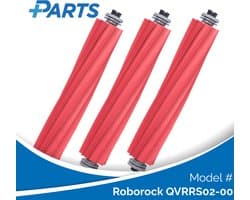 Roborock QVRRS02-00 Borstels (3 Stuks, Plus.Parts® alternatief voor 8.02.0079)