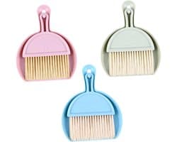 Mini-stofzuiger Stoffer - Bureauveger Set - Bureau Schoonmaken - Compact Ontwerp - 21 x 16 x 2 cm