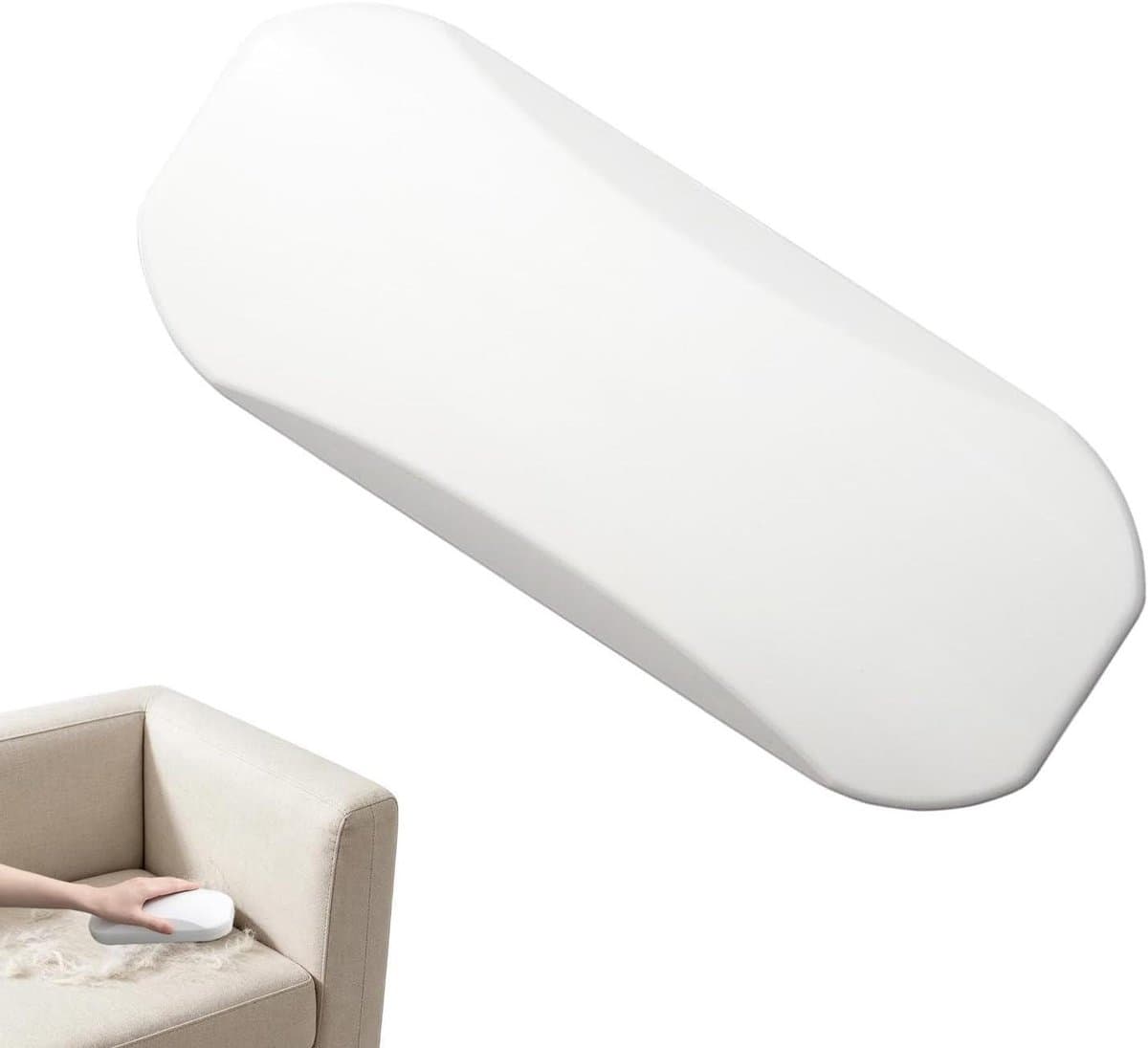 Tafelkruimelverwijderaar - Kruimelborstel - Bureau schoonmaken - Ergonomische greep - 19.8 cm - Wit — afbeelding 1