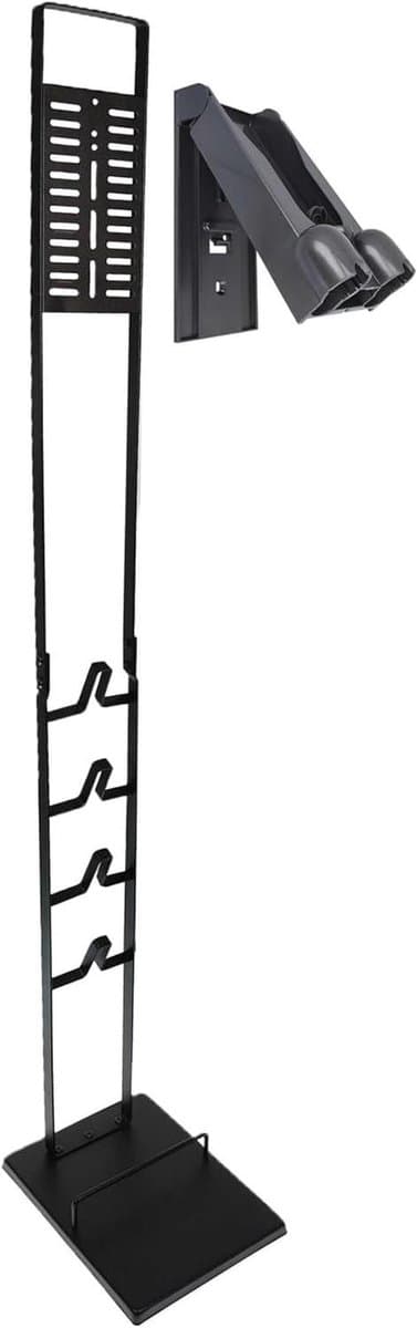 Stofzuiger houder set - Accessoire opslag - Orde in huis - Flexibele montage - 127 cm hoog - Donkergrijs — afbeelding 1