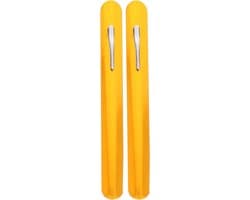 Kruimelschrapers - Broodkruimelverzamelaar - Tafel Reinigen - Met Kledingclip - 2 Stuks - Goud