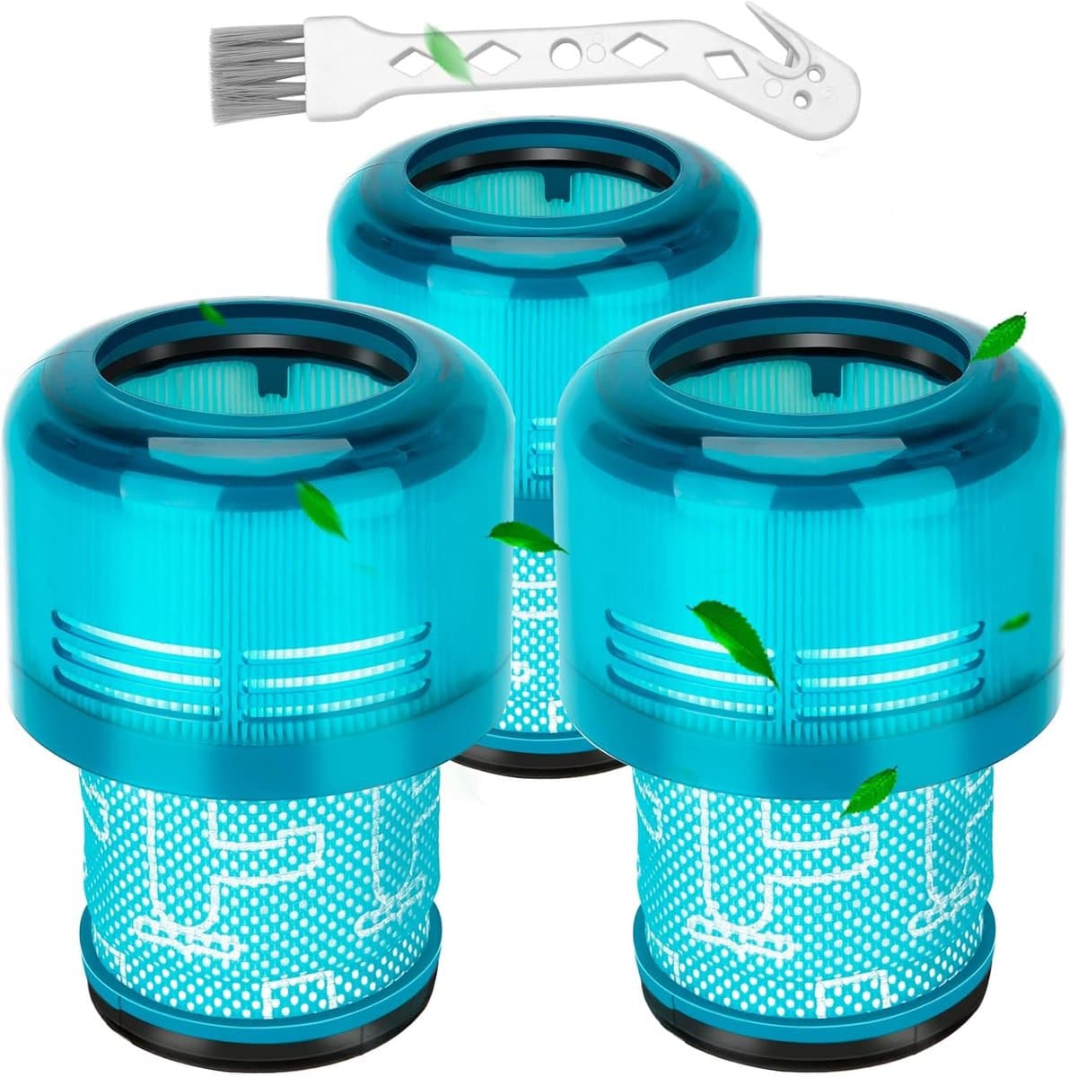 3-delige vervangende filters voor Geschikt voor Dyson V11 V15 SV14 SV17 SV22 Detect Animal Absolute Extra Pro Torque Drive Motorhead Stofzuigers, Vervangt onderdeel N° 970013-02 — afbeelding 1