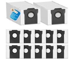 12 stofzakken 3,2L voor Dreame L10s Ultra Gen 2/Gen 3/X30/X40/X50 Ultra/L10s Pro/L40/L50/Aqua10/Matrix 10 Ultra/Mova E30 Ultra/P50/P10/E40 - PromoHome
