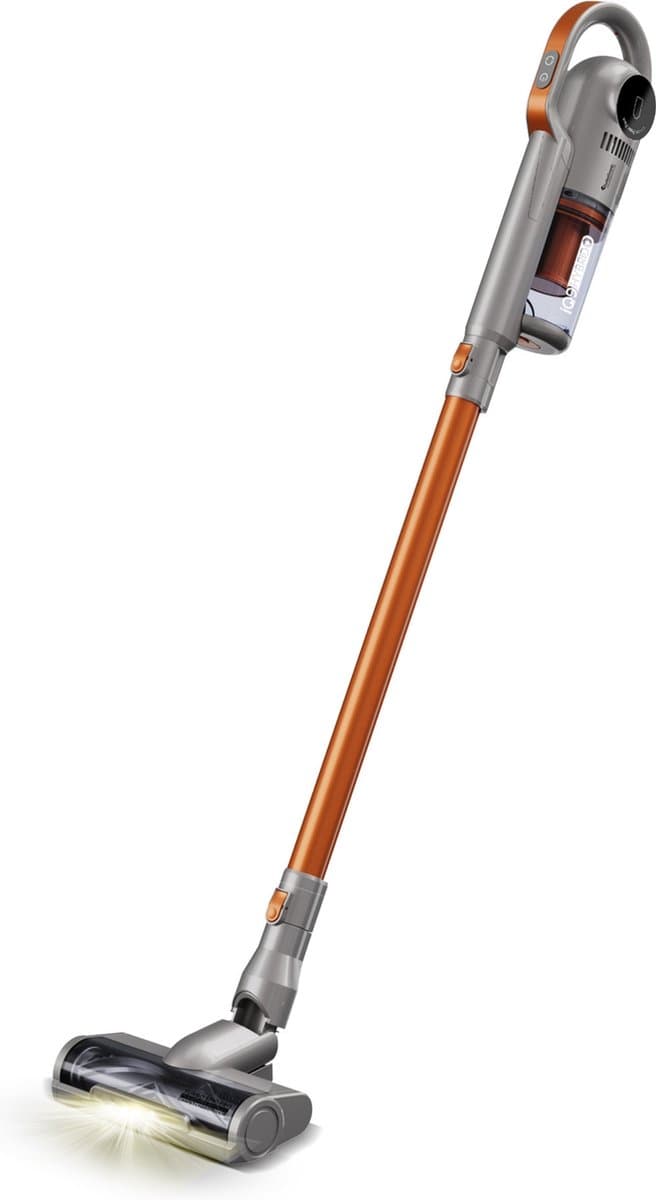 TurboTronic IQ9 Draadloze Steelstofzuiger - Steelstofzuiger zonder zak op accu - Oranje/Zilver — afbeelding 1