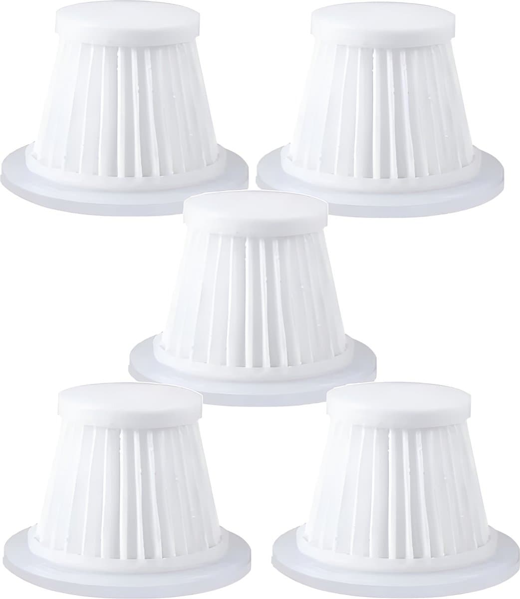 5x Auto stofzuiger filter wasbaar (39 x 52mm) geschikt voor kruimelzuiger / mini zuiger — afbeelding 1