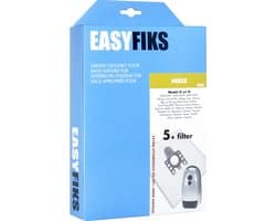 Easyfiks M20 stofzuigerzakken geschikt voor Miele GN - 5 stuks + 1 filter - voor cat & dog - classic c1 - complete c3 - complete c2