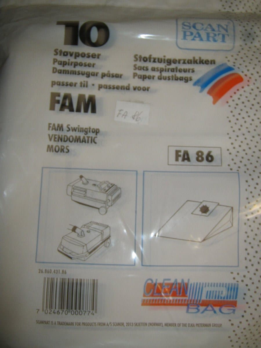 stofzuigerzak papier (zakje) — afbeelding 1