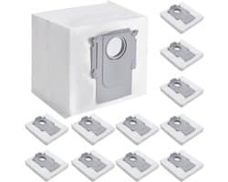 12 stuks Stofzuigerzakken geschikt voor Roborock Q5+, Q7+, Q7 Max+, S7, S8, S8+, S8 Pro Ultra, G10 Pro, G10s, G10s Pure, G20 - Stofzuigerzakken - 155mm*130mm