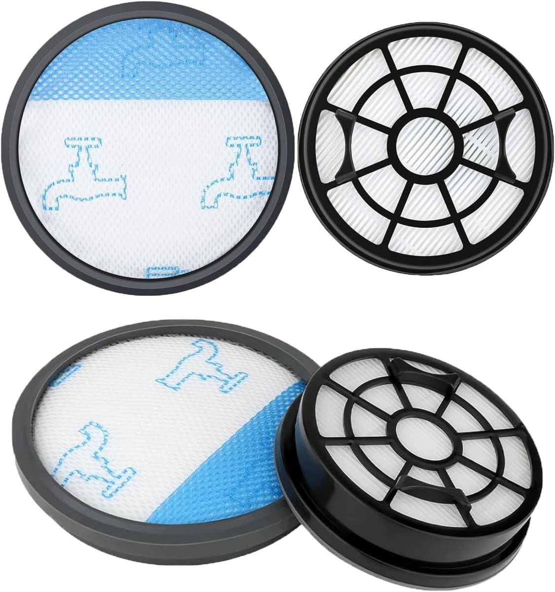 2-Pack HEPA-Filters Geschikt voor Rowenta Swift Power Cyclonic RO29xx - Vervanging voor ZR904301 - Geschikt voor RO2910EA t/m RO2981EA - Hoge Efficiëntie Filtratie — afbeelding 1