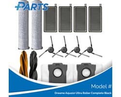 Dreame Aqua10 Ultra Roller Complete Black Onderhoudsset (Plus.Parts® alternatief voor RAK67 / RAK70)