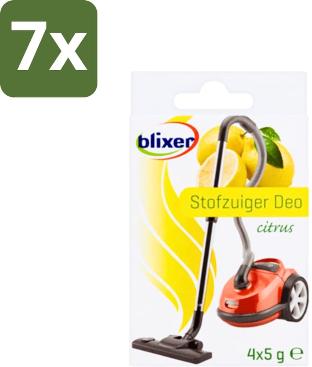 7 x Blixer - Beckmann - Stofzuiger Deodorant - Citrus - 4 Geurverspreiders - Stofzuiger Geur - Citrusgeur - Geurverspreider - Frisse Lucht - Huishoudelijke Geur — afbeelding 1