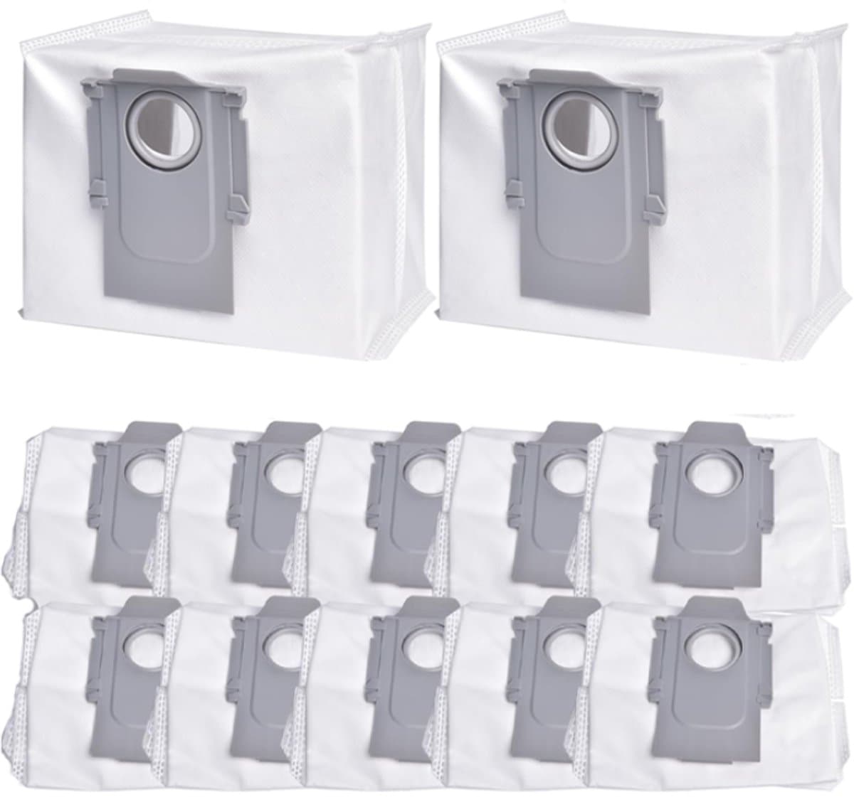 12x Stofzuigerzakken - Geschikt voor Roborock Q5+ en Q5 Pro+, Q7+ en Q7 Max+, S7 MaxV Ultra, S7 Pro Ultra, Q8+ Max, S8+ en S8 Pro Ultra stofzakken - Robotstofzuiger Accessoires — afbeelding 1