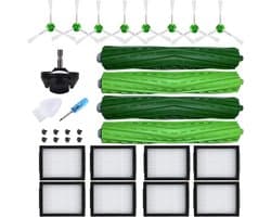 EXCITAT Stofzuigeraccessoires - Multifunctionele rubberen borstelfilter - 23-pack vervangende onderdelen - Geschikt voor iRobot Roomba