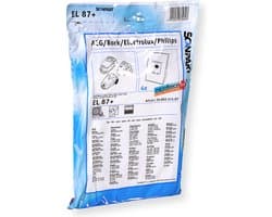 Scanpart stofzuigerzakken 4 stuks - Geschikt voor AEG Electrolux Philips S-bag - Inclusief 1 filter - Alternatief