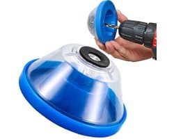 Boor stofverzamelaar - Stofvanger voor boor - Schoon boren - Magazijn ontwerp - 16 cm model - Blauw
