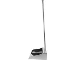 Stoffer en blik - Vuilnisblik metaal - Efficiënt schoonmaken - Grote roestvrij staal - 70 x 255 cm - Zilver