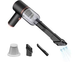 Draagbare Stofzuiger - Autostofzuiger Handstofzuiger - Auto Interieur Reinigen - 25000 Pa Zuigkracht - 17.5 x 14 x 11 cm