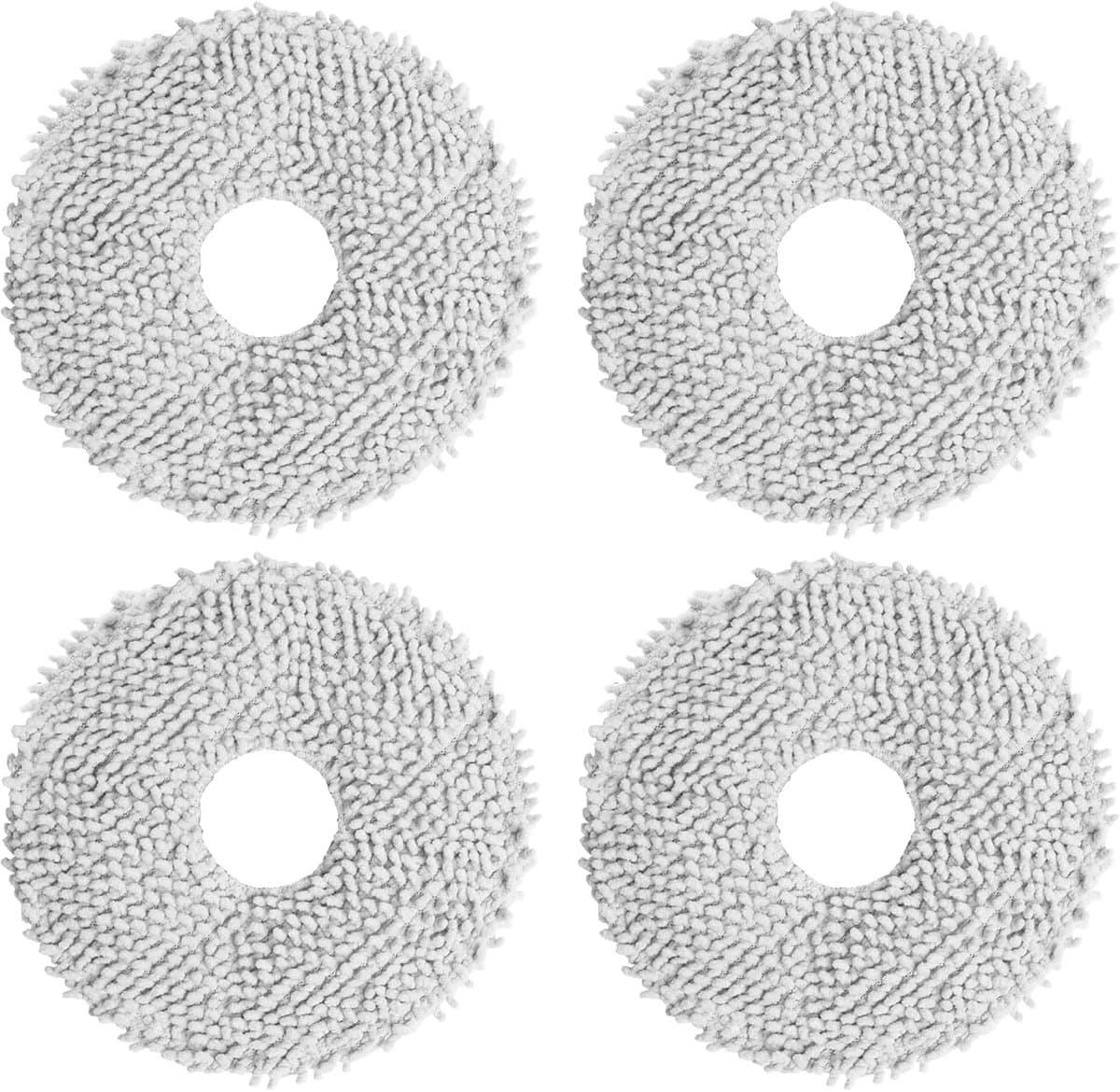 4stuks - geschikt voor Dreame Vervangende Mopdoeken geschikt voor Dreame L10s Ultra, L10 Ultra, L10 Prime, L20 Ultra, L10s Pro Ultra, L10s Plus, L10s Pro Gen2 tot 180 toeren, Constante Druk, Vloerreiniging — afbeelding 1