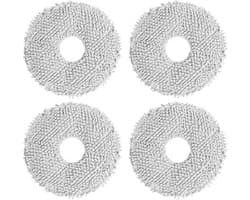 4stuks - geschikt voor Dreame Vervangende Mopdoeken geschikt voor Dreame L10s Ultra, L10 Ultra, L10 Prime, L20 Ultra, L10s Pro Ultra, L10s Plus, L10s Pro Gen2 tot 180 toeren, Constante Druk, Vloerreiniging