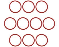 Allecto - Zijborstel O-ring aandrijfriem - 10 stuks - Duurzaam rubber - Vervangingsriem - Compatibel met Neato Botvac - Voor optimale stofzuiger pr...