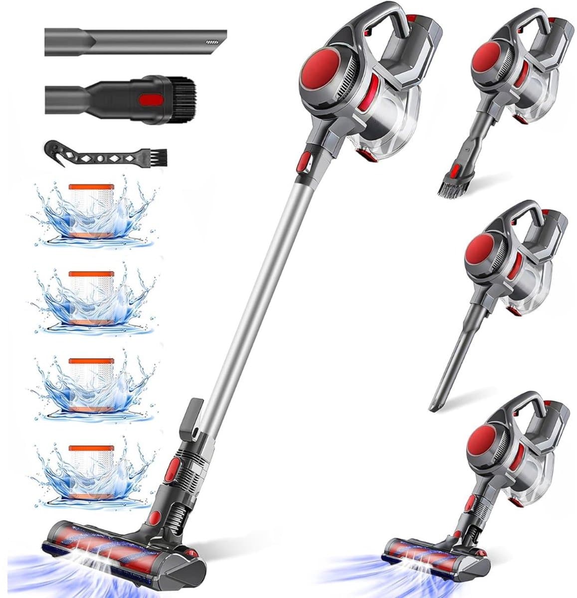 CLGP® Stofzuiger Draadloos - Steelstofzuiger Snoerloos - Tapijtreiniger — afbeelding 1