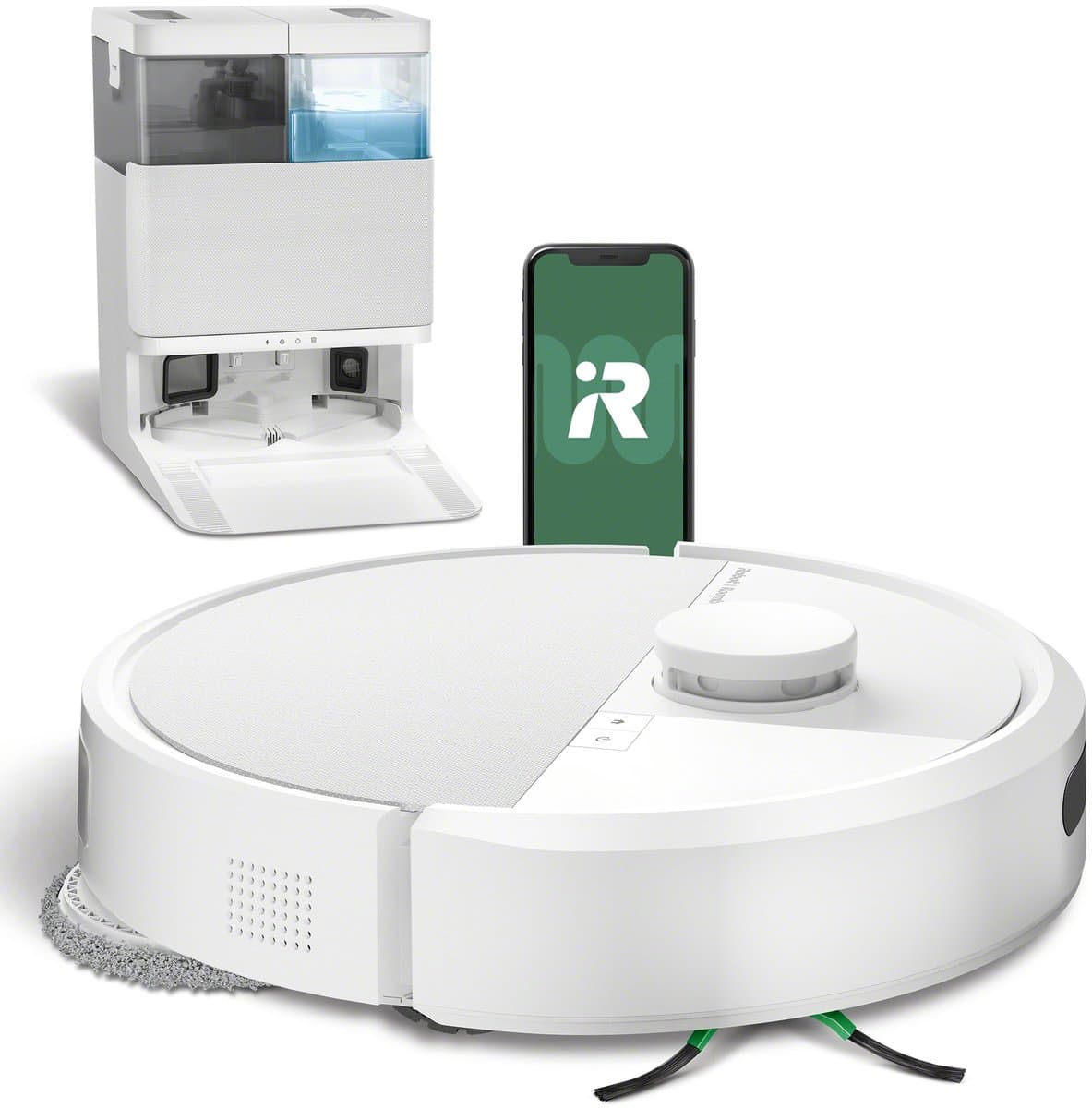 iRobot Roomba® Plus 405 Combo Robot + Autowash™ Dock - Robotstofzuiger met Dweilfunctie - Wit - G1852 — afbeelding 1