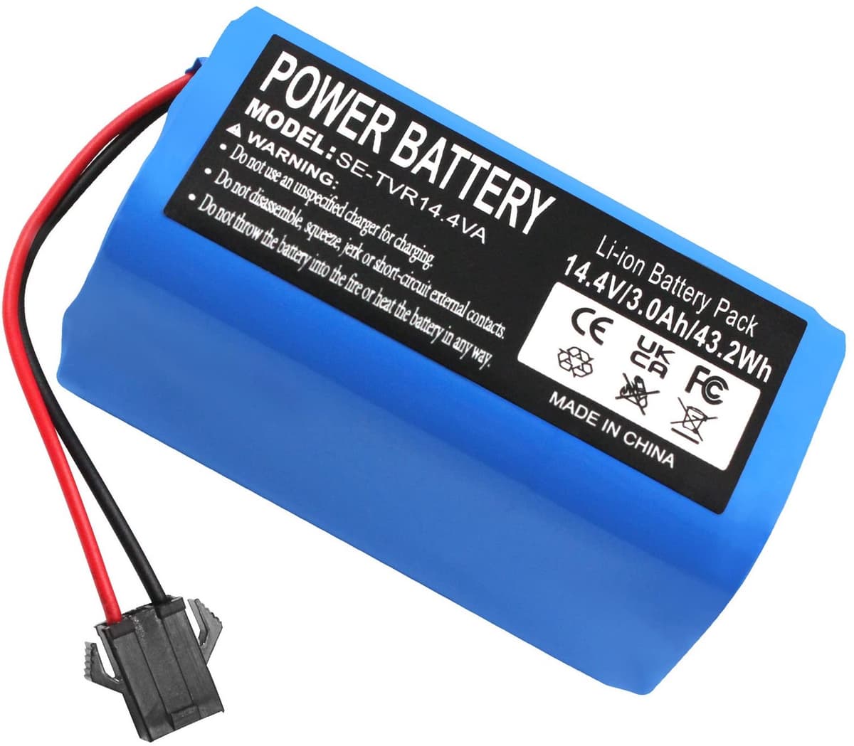 Stofzuigeraccu - 3000 mAh - 14,4 V - Li-ion — afbeelding 1