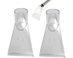 Dailygoods- Stofzuigeraccessoires - 2 Stuks Reinigingsmondstuk - Voor Stofzuiger - Geschikt voor Meubels en Vloerkleden - Lichtgewicht - Duurzaam Kunststof - Stofzuigermondstuk