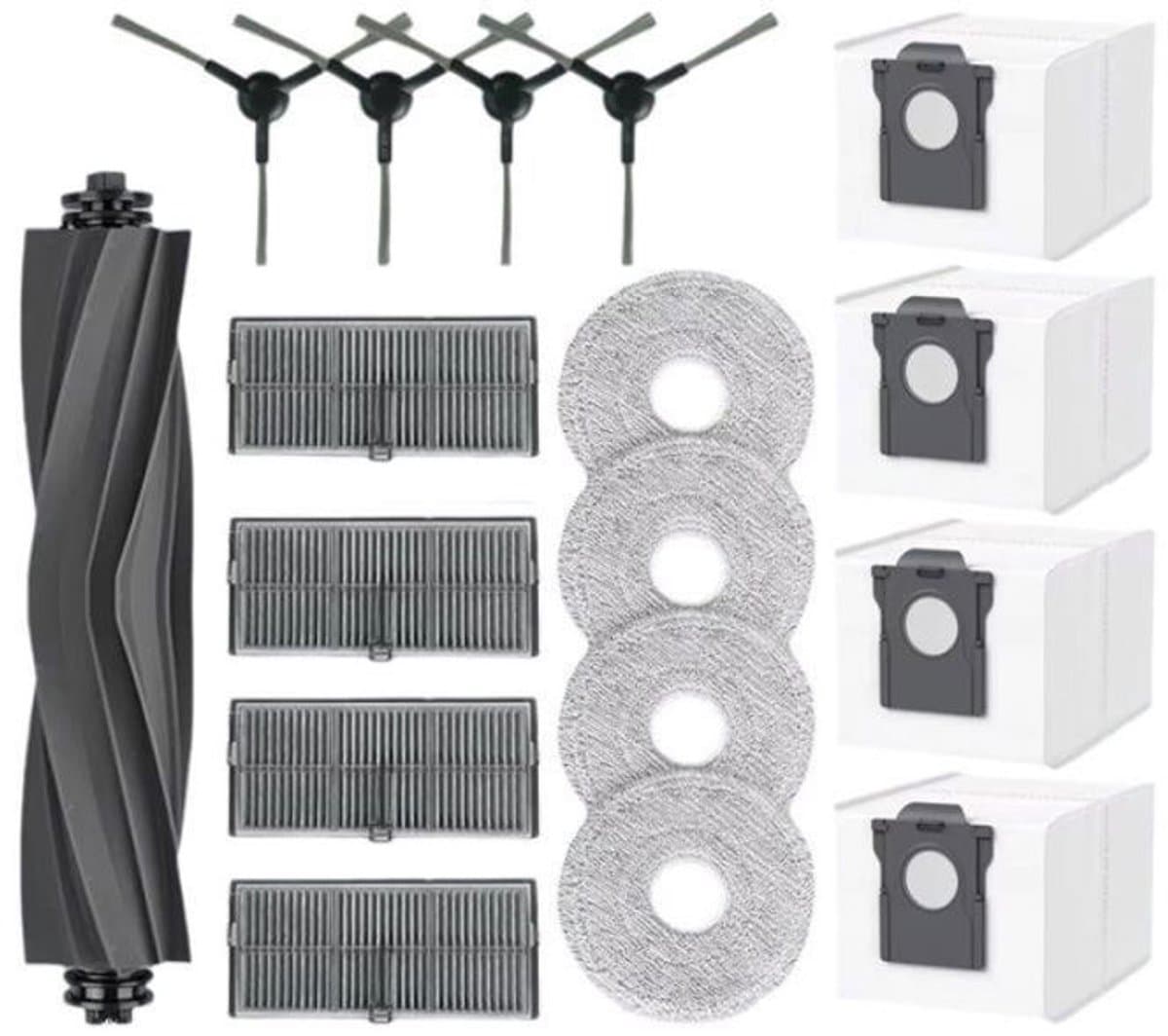 17-delige accessoire set Geschikt voor de stofzuiger Dreame L40 Ultra AE/D20 Ultra / RLD31SE / Mova E40 Ultra: hoofdborstel, filter, dweil — afbeelding 1