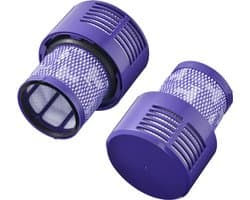 Twee HEPA-filters Geschikt voor Dyson V10 Absolute, V10 Absolute+, V10 Animal, V10 Fluffy, V10 Motorhead en V10 Total Clean stofzuigers / wasbaar en herbruikbaar.