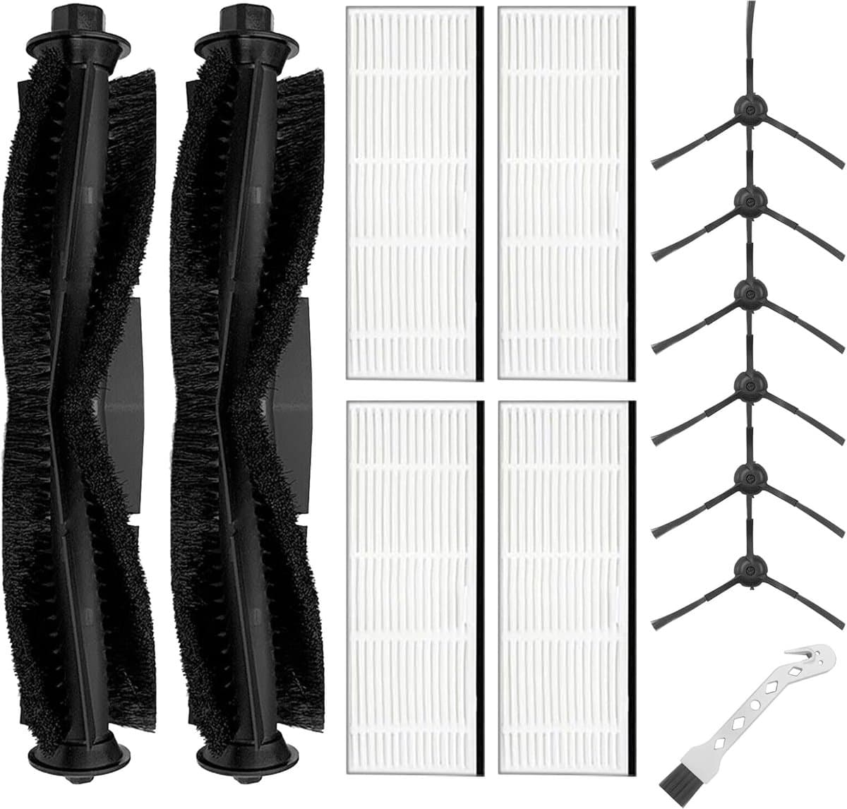 Accessoireset Geschikt voor Honiture Q6 Pro, Geschikt voor Airrobo T10+, Geschikt voor Laresar L6 Pro Q6 Pro, Geschikt voor Ultenic T10, Geschikt voor Proscenic M8, M8 Pro Robotstofzuiger, reserveonderdelen — afbeelding 1